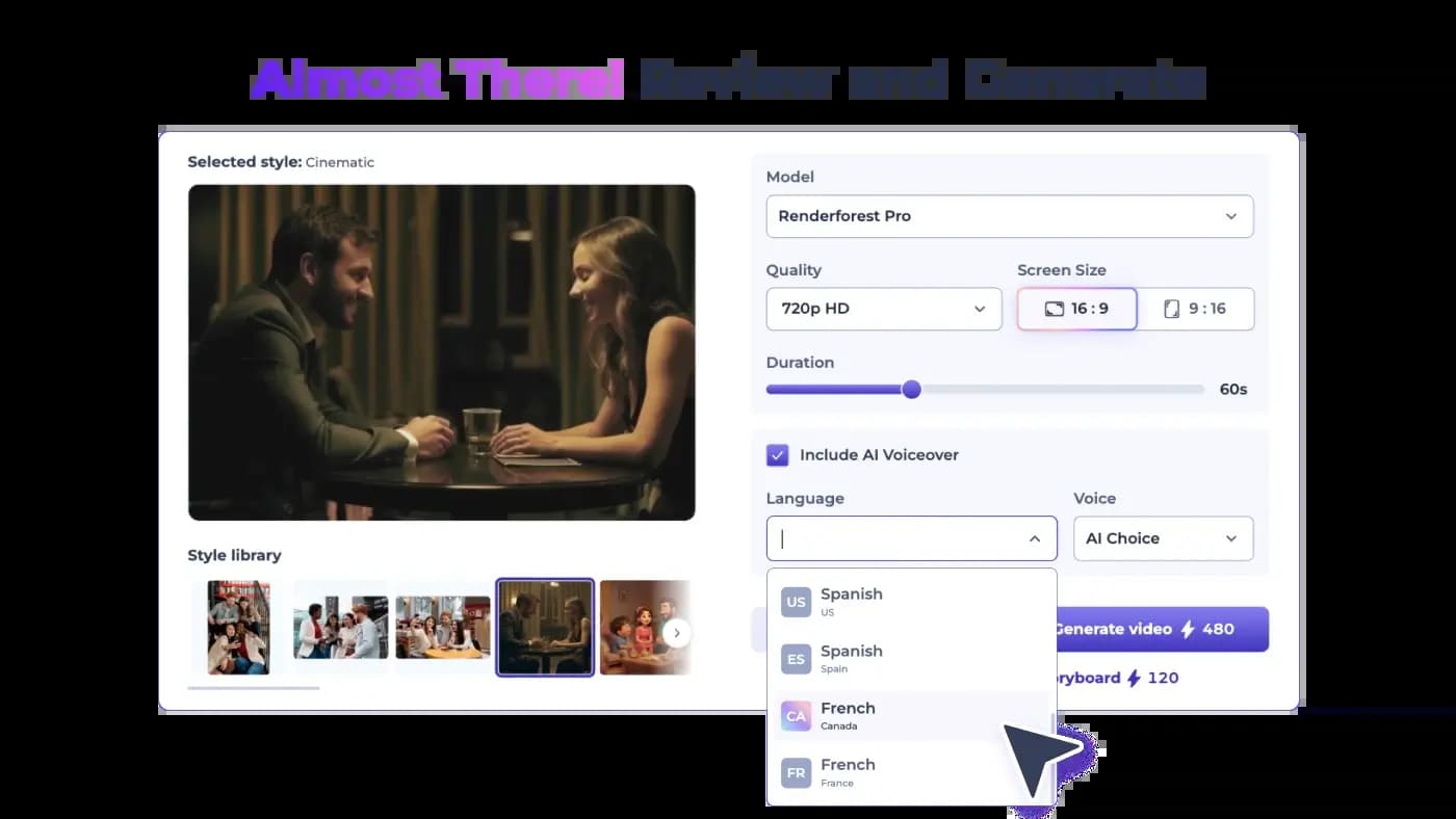 Brand kit and multi-channel video production dashboard